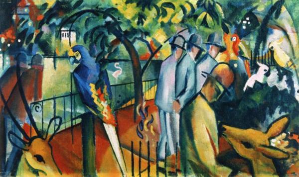 Zoological Garden I by August Macke Oil Painting Reproductions