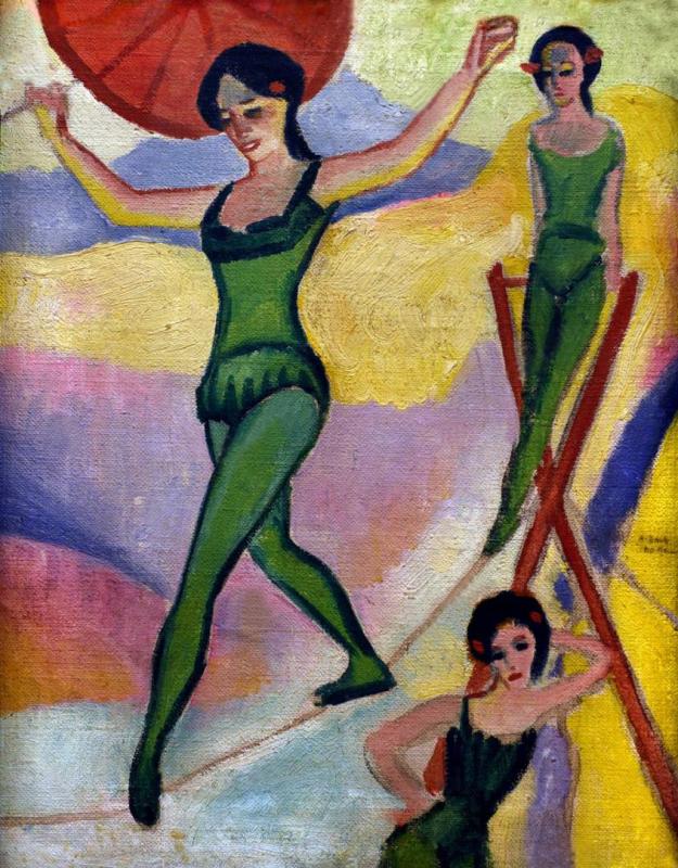 Tight-rope Walkers, 1910 by August Macke