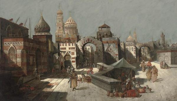 August Von Siegen Traders At The City Gates