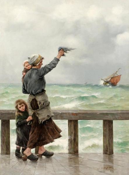 August Wilhelm Nikolaus Hagborg Fisherman's Homecoming