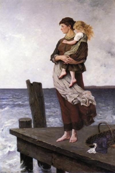 August Wilhelm Nikolaus Hagborg Waiting