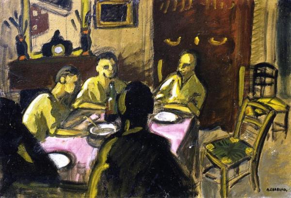 At The Dining Table by Auguste Chabaud Oil Painting Reproductions