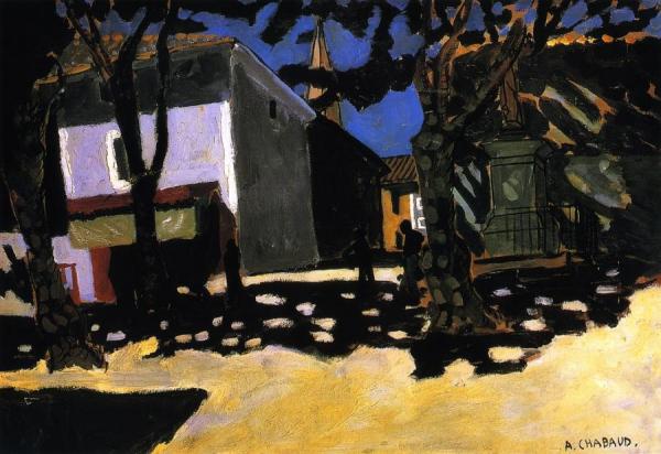 Village Landscape by Auguste Chabaud