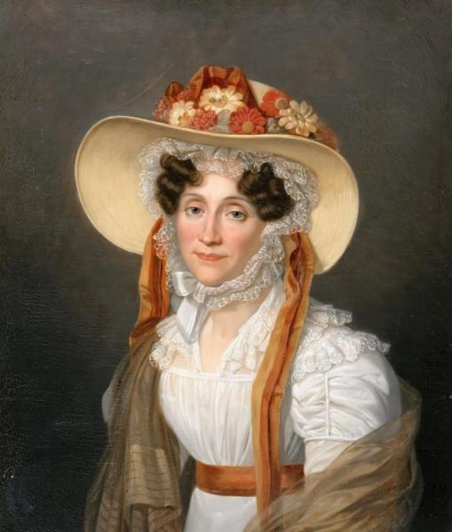 Portrait Of Adélaïde D'orléans by Auguste De Creuse