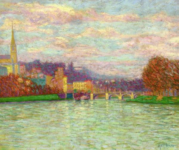 After The Rain At La Roche-guyon by Auguste Herbin