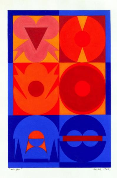 Air, Fire by Auguste Herbin