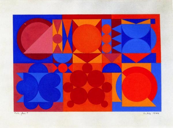 Air, Fire by Auguste Herbin