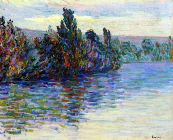 Banks Of The Seine by Auguste Herbin
