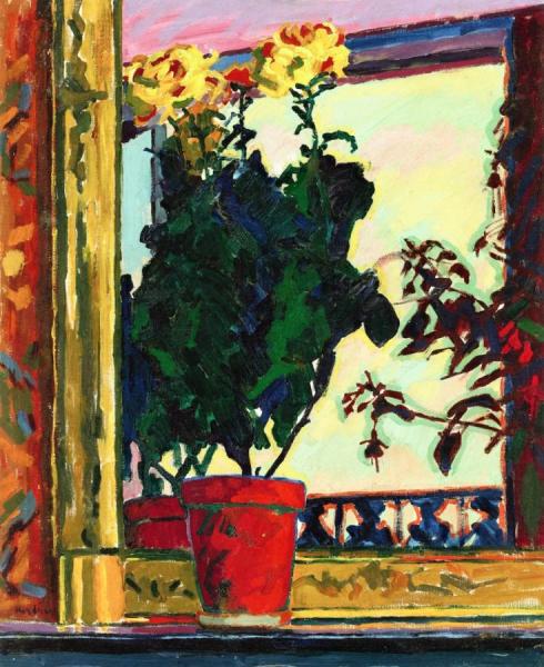 Chrysanthemums by Auguste Herbin