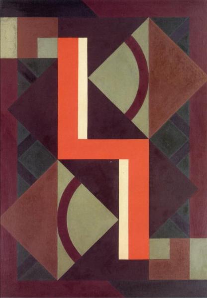 Composition by Auguste Herbin Oil Painting Reproductions