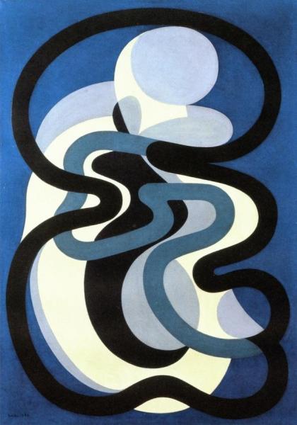 Composition by Auguste Herbin Oil Painting Reproductions