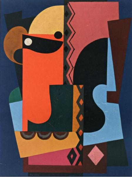 Composition by Auguste Herbin Oil Painting Reproductions