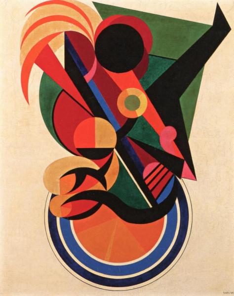 Auguste Herbin Composition (inspired By Dance)