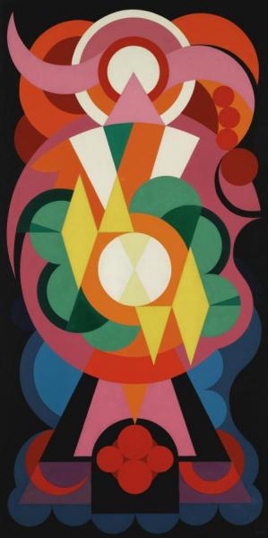 Composition On Common Nouns: Angel, Lion, Warbler by Auguste Herbin