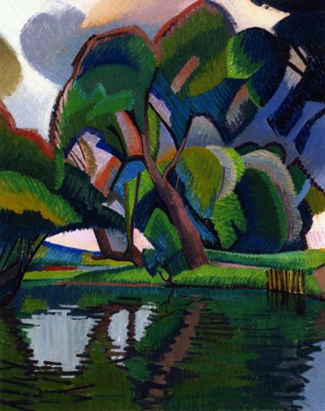 Landscape At Creteil by Auguste Herbin