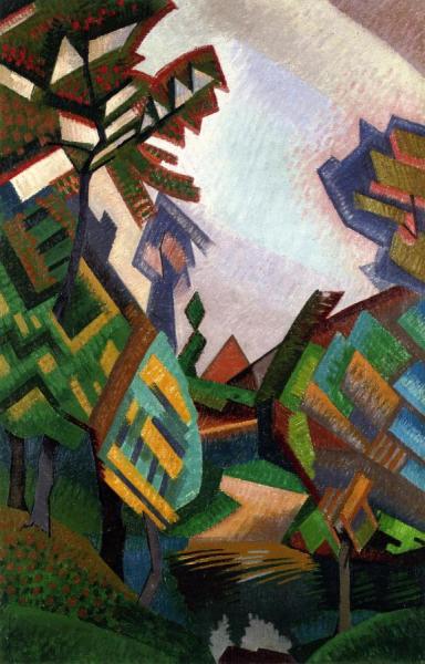 Auguste Herbin Landscape Near Cateau