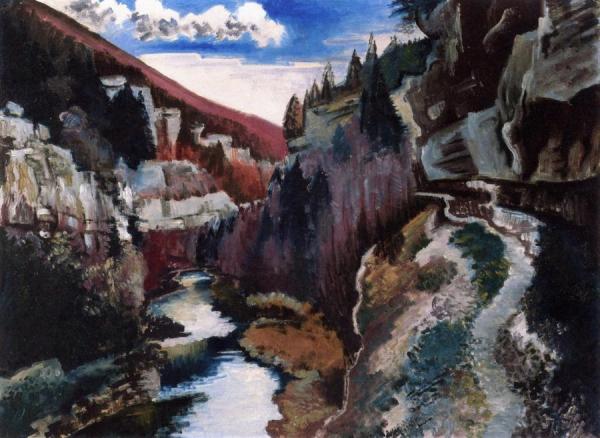 Landscape Of Doubs by Auguste Herbin Oil Painting Reproductions