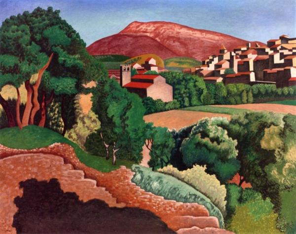 Mount Ventoux At Saint-rusticule by Auguste Herbin