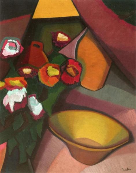 Still Life With Bowl by Auguste Herbin