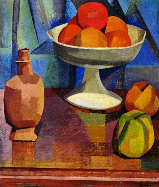 Still Life With Oranges by Auguste Herbin