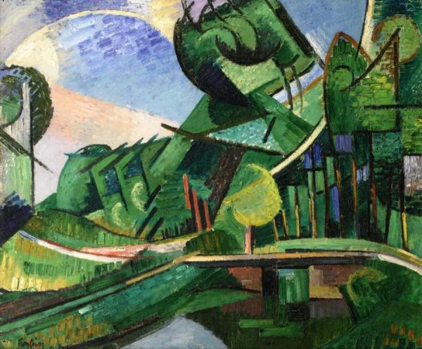 The Channel, Vadencourt by Auguste Herbin