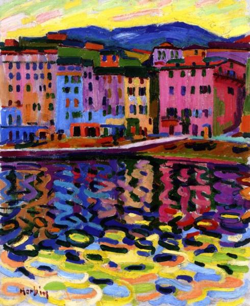 The Quay At Port De Bastia by Auguste Herbin