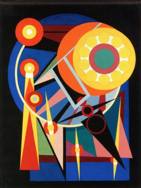 The Sun And The Planets by Auguste Herbin