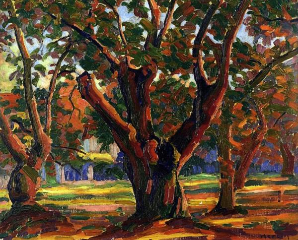 Trees by Auguste Herbin Oil Painting Reproductions