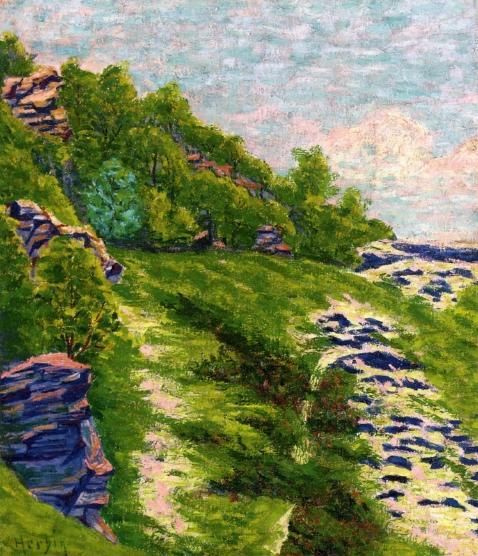 Wooded Coast A Roche-goyon by Auguste Herbin