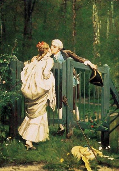 The Kiss by Auguste Serrure
