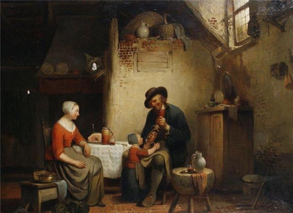 The Toy Maker by Auguste Serrure Oil Painting Reproductions