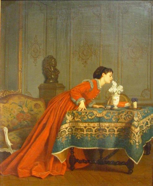 A Fine Scent by Auguste Toulmouche