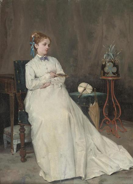 Contemplation by Auguste Toulmouche