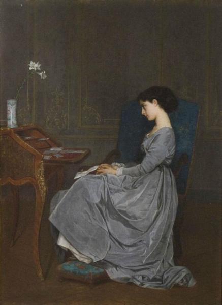 Contemplation by Auguste Toulmouche