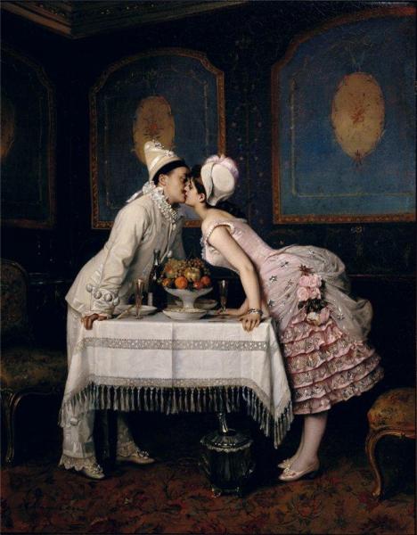 Auguste Toulmouche The Kiss