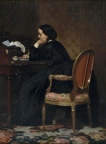 The Reply by Auguste Toulmouche
