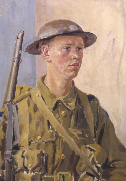 A Canadian Soldier by Augustus John Om