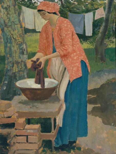 Washing Day by Augustus John Om