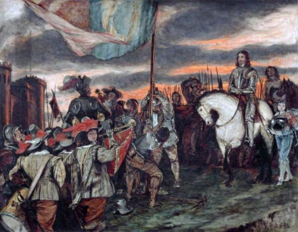 Charles I Raising His Standard At Nottingham by Augustus Leopold Egg