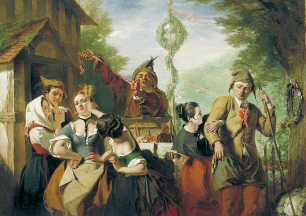 Scene From 'the Winter's Tale' by Augustus Leopold Egg Oil Painting Reproductions