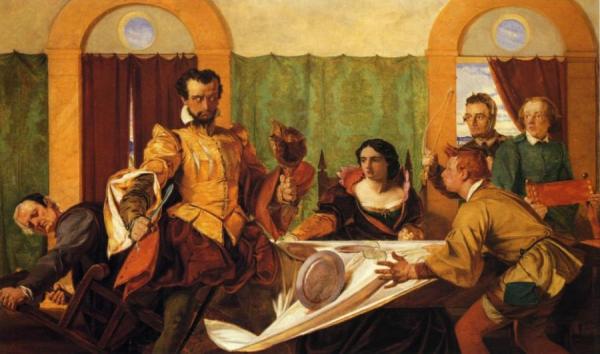 The Dinner Scene From 'the Taming Of The Shrew' by Augustus Leopold Egg Oil Painting Reproductions