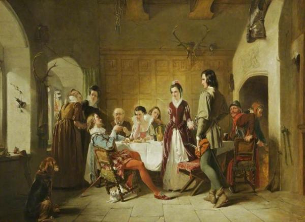 The Introduction Of Sir Piercie Shafton To Halbert Glendinning by Augustus Leopold Egg