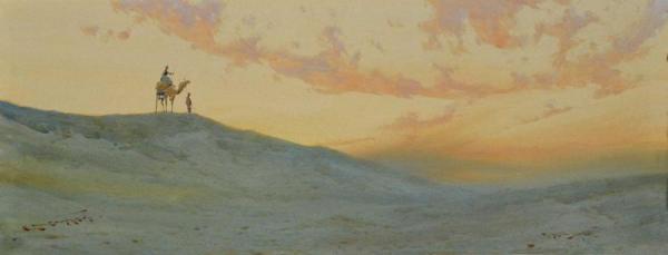 A Desert Skyline by Augustus Osborne Lamplough