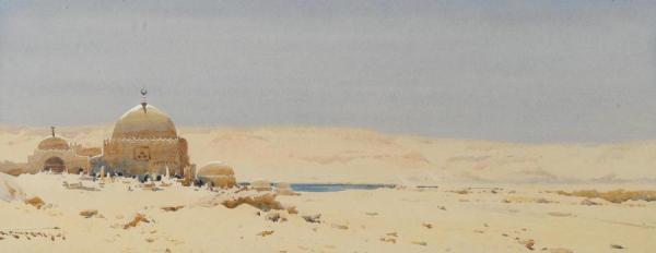 A Sheik's Tomb In The Desert by Augustus Osborne Lamplough
