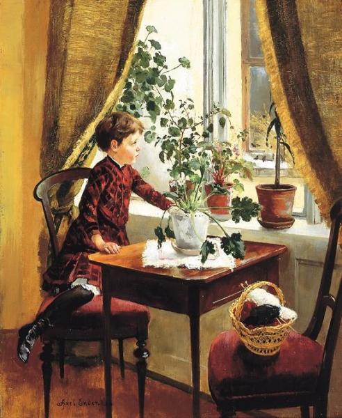 At The Window by Axel Hjalmar Ender