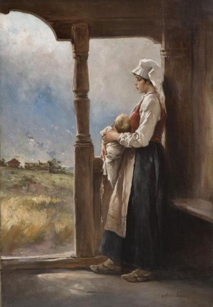 Mother And Child by Axel Hjalmar Ender