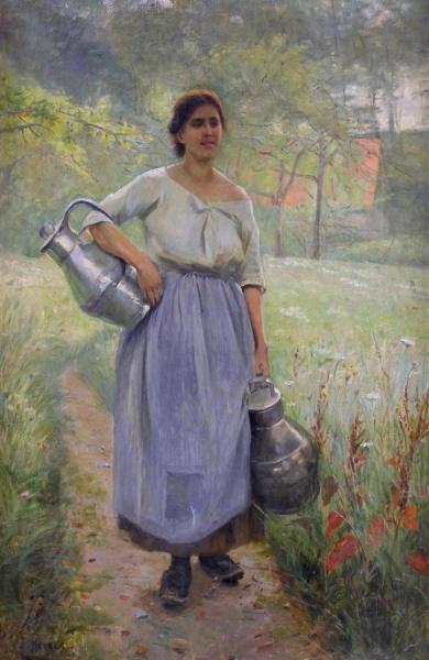 The Milkmaid by Axel Hjalmar Ender