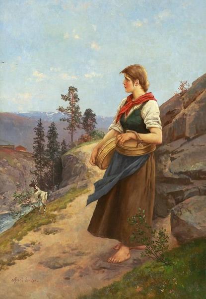 The Shepherdess by Axel Hjalmar Ender