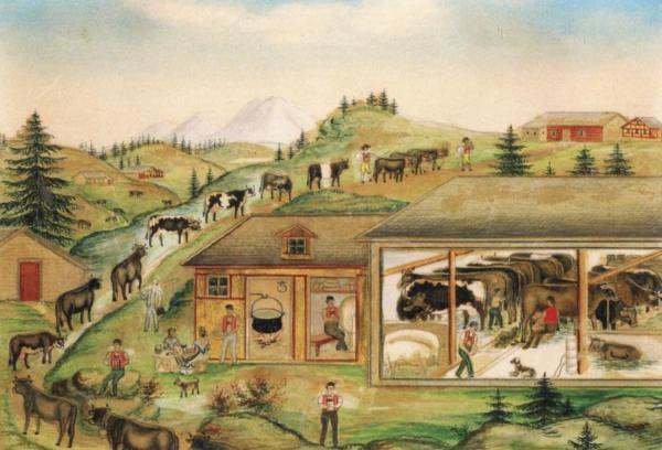 Alpaufzug by Babeli Giezendanner