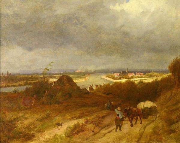 Landscape At Kleve by Barend Cornelis Koekkoek